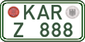 German license plate, Regular plates