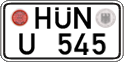 German license plate, Regular plates
