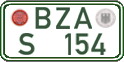 German license plate, Regular plates