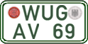 German license plate, Regular plates