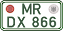 German license plate, Regular plates