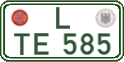 German license plate, Regular plates
