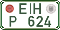 German license plate, Regular plates