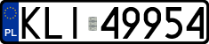 License plates of Poland, Regular car plates