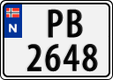 License plate of Norway, Trailers, motorcycles, special vehicles