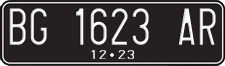 License plate of Indonesia, Regular plates