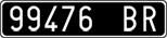 License plate of Italy, Cars (1927 year series)