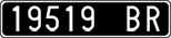License plate of Italy, Cars (1927 year series)