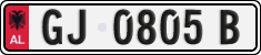 License plate of Albania, Cars (1993)