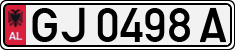License plate of Albania, Cars (1993)