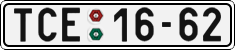 License plate of the Czech Republic, Cars (1960)