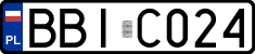 License plates of Poland, Regular car plates