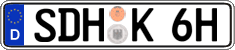 German license plate, Plates for oldtimers (type 