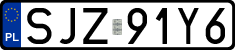 License plates of Poland, Regular car plates