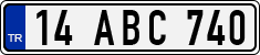 License plate of Turkey, Regular plates
