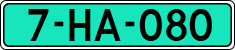 License plate of the Netherlands, Dealer (Regular)