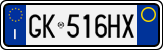 License plate of Italy, Cars (1994 year series)