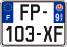 French license plate, SIV (ordinary)