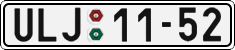 License plate of the Czech Republic, Cars (1960)