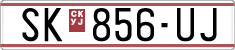 License plate of North Macedonia, Regular plates (1993)
