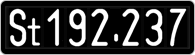 License plate of Austria, 1947 year system