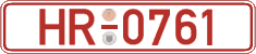 German license plate, Red license plates