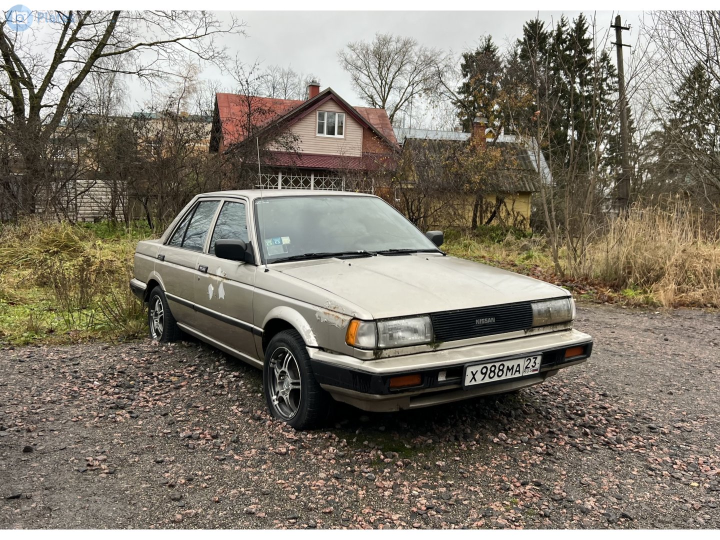 х 988 ма 23, Nissan Sentra 2nd gen (Classic) 4-door Sedan (B12), 1986–1990 (–1993 for CA-market)