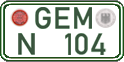 German license plate, Regular plates