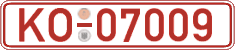German license plate, Red license plates