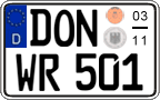 German license plate, Seasonal plates