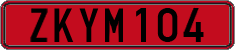 License plate of Cyprus, Rental cars