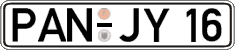 German license plate, Regular plates
