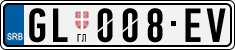 License plate of Serbia, Cars