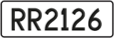 License plate of New Zealand, AB1(234)