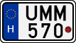 license plates of Hungary, Motorcycles (1990)
