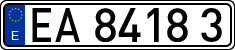 License plates of Spain, Official and military plates