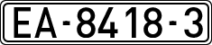 License plates of Spain, Official and military plates
