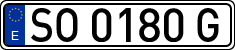 License plates of Spain, 1971 year series