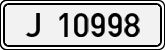 License plates of Spain, 1900 year series