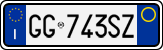 License plate of Italy, Cars (1994 year series)