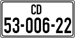 License plate of Israel, Diplomatic