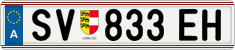 License plate of Austria, Regular plates