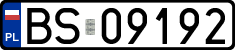 License plates of Poland, Regular car plates