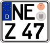 German license plate, Regular plates