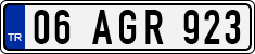 License plate of Turkey, Regular plates
