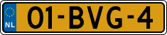 License plate of the Netherlands, Heavy Commercial Vehicles (1994 system)