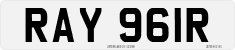 License plate of the United Kingdom, 1963 year system