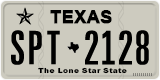 Texas, Regular plates (2012) (АBC-1234)