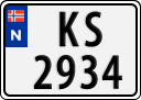License plate of Norway, Trailers, motorcycles, special vehicles