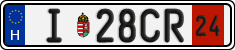 license plates of Hungary, Temporary (2022)